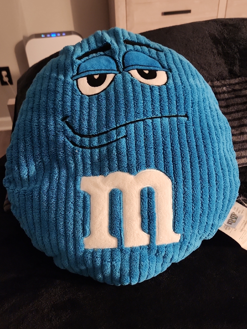 M&M'S Blue Plush Face Pillow